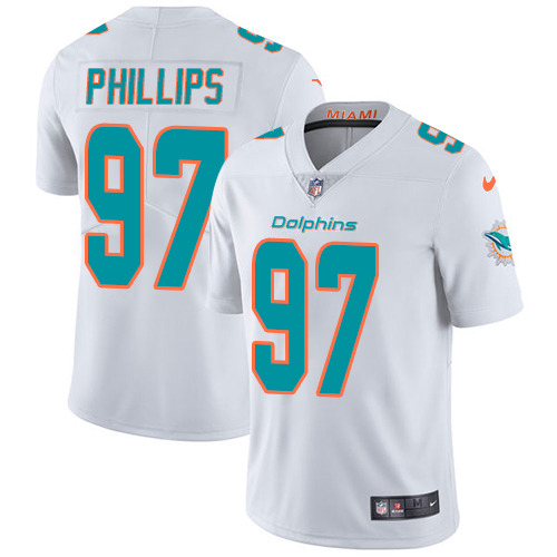 Nike Miami Dolphins 97 Jordan Phillips White Youth Stitched NFL Vapor Untouchable Limited Jersey